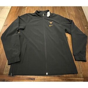 Nike Texas Longhorns NCAA Black Full Zip Jacket Men's Large